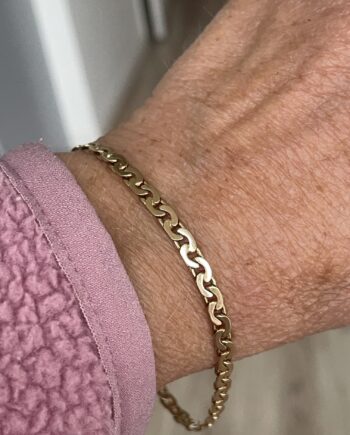 SÅLT SHJ Guldarmband fantasi i 18 k rg Begagnat